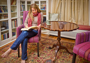 Sarah Reading in The Library, digital pigment print, 30" x 40", 2012